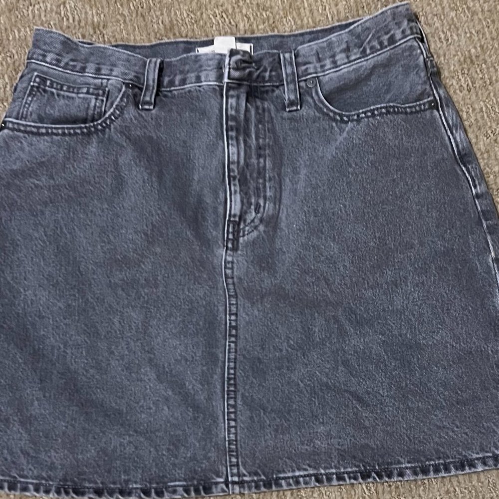 Madewell Denim Aline Ridged Skirt Sz 29